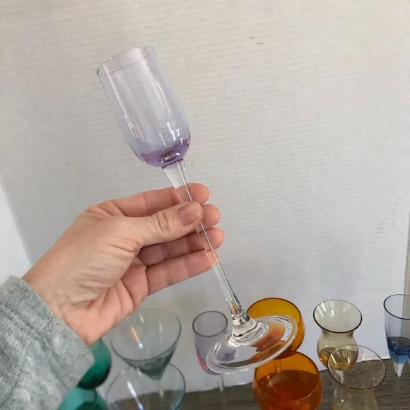 Vtg MCM Long Stemmed Cordial Glasses - Picture 8 of 8